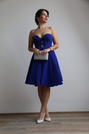 Velvet Bow – Royal Blue